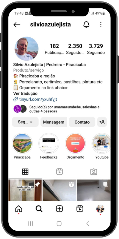 SILVIO AZULEJISTA instagram